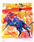 Leroy Neiman Canvas Paintings - Bullfight